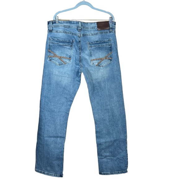 TK AXEL Men’s Slim Boot Medium Wash Jeans With Double Back Pockets 36” X 34” - Picture 5 of 14